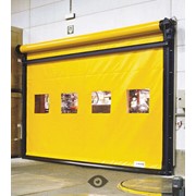Скоростные автоматические ворота Dynaco жёлтые фото