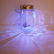 Электронная бабочка в банке с подсветкой фото