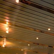 Потолок реечный 100х3000 суперхром фотография