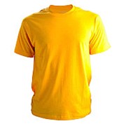 Футболка мужская х/б150, желтая, размер 56 фото