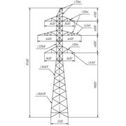Типовые стальные промежуточно-угловые опоры ВЛ 500 кВ фотография