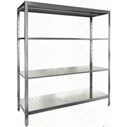 Стеллаж нержавеющий кухонный перфорированный Hicold НСК-17/6 П фото