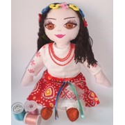 Текстильная кукла ручной работы фото