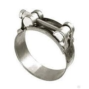 Хомут усиленный тип TBC525 Т-образный болт нержавеющая сталь фото