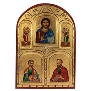 Икона “Иисуса Христа и апостолов Петра и Павла“ 26*36см (уп.1/1шт.) фото