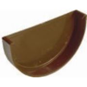 PLASTMO Заглушка желоба D120 коричневая фото