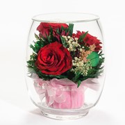 Роза в стекле tm FIORA TBs-Rr1 40047 фото