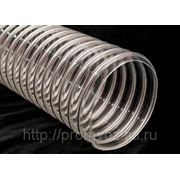 Полиуретановый гибкий воздуховод с металлической спиралью фото