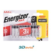 Батарейка AAA ENERGIZER LR03 Max Alkaline комплект 10шт фотография