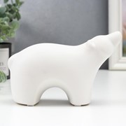 Сувенир керамика "Белый медведь" 9,5х6,8х16,5 см