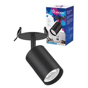 Светильник светодиодный FixtGU10_001Black под лампу GU10 накладной поворотн. черн. КОСМОС KFixtGU10_001Black фото