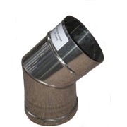 Колено из нержавеющей стали: 45 (фиксов) 1мм, диаметр (ф120) фотография