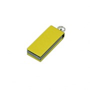 Флешка с мини чипом, минимальный размер, цветной корпус, 16 Гб, желтый фотография