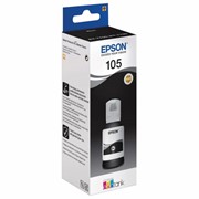 Чернила EPSON (C13T00Q140) для СНПЧ L7160/L7180, черный пигментный, оригинальные, ресурс 8000 страниц фотография