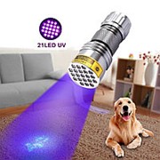 XANES U03 21LEDs 400 нм фиолетовый светодиодный фонарик Флюоресцентная стерилизационная поддельная ручка фото