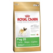 Pug 25 Royal Canin корм для взрослых собак, От 10 месяцев, Мопс, Пакет, 0,500кг фото
