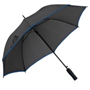 Зонт-трость Jenna, черный с синим фото