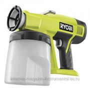 Краскопульт Ryobi аккумуляторный ONE+,18В,1л,4м2мин,20.5лчас,1.93кг,кор,набор,без акк и з/у фотография