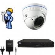 Видеонаблюдение Эконом 1 камера для квартиры, офиса фото