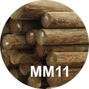 Опора деревянная пропитанная ЛЭП класса MM11 в комплекте с полиэтиленовой крышкой и тремя оцинкованными гвоздями фото