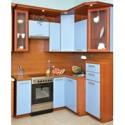Кухня эконом класса Веста, Шкафы с витриной, кухонный гарнитур, мебель для кухни, столовой фото
