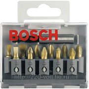 Набор бит Bosch 2 607 001 924 maxgrip ph/pz/ls - 11шт.+ держатель фото