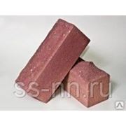 Кирпич силикатный рельефный с гидрофобным слоем (розовый) фотография