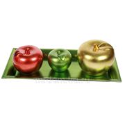 Интерьерное изделие яблоки 36*17*11см (866404) фото