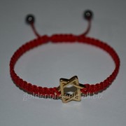 Браслет Красная нить с оберегом Звезда Давида 65005756 фото