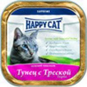 Паштет для кошек Happy Cat Tuna & Cod (тунец и треска Тюрбо) фото