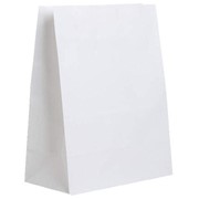 Крафт пакет бумажный БЕЛЫЙ 22х12х29 см, плотность 65 г/м2, 606866 фото