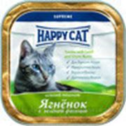 Паштет для кошек Happy Cat Lamb & Beans (ягненок и зеленая фасоль) фото