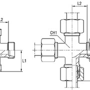 Соединение резьбовое XK серия S Ø трубы 6 фото