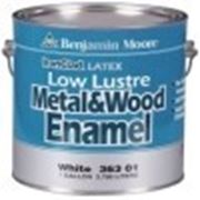 Benjamin Moore IronClad Latex Low Lustre Metal and Wood Enamel акриловая полуматовая эмаль по металлу и дереву с низким блеском 0.946л. Бенджамин Мур. фото