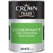 Crown Trade Obliterating Emulsion Covermatt Матовая краска для новых поверхностей 5 л. Краун фото
