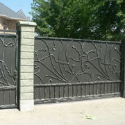 Ворота металлические сварные фото