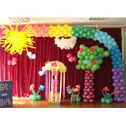 Оформление и украшение воздушными шарами детских праздников фото