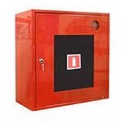 Шкаф для огнетушителей металлический с замком - ШО-02-НЗ фото
