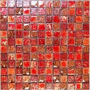 Стеклянная мозаика с камнем Antik-1 300*300*8 фотография