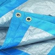 Тент “Тарпаулин“, 2х3, 60 г/м2, голубой, шаг люверса 1м. фото