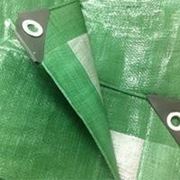 Тент “Тарпаулин“, 3х4, 90 г/м2, зеленый, шаг люверса 1м. фото