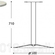 Мебельное подстолье Диско-хром Н-710 мм
