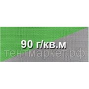 Тент защитный POLYTARP 4 x 5 м, с люверсами (тарпаулин 90 гр/м2, светло-зеленый/серебро) фотография