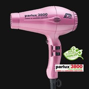 Фен Parlux 3800 Eco Friendly Ion Ceramic PRO розовый фото