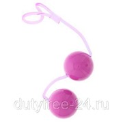 Фиолетовые вагинальные шарики на мягкой сцепке GOOD VIBES PERFECT BALLS фотография