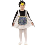 Карнавальный костюм для детей Пуговка Сорока-Белобока в фартучке детский, 26 (104 см)