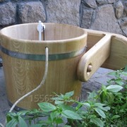 Ведро-водопад - обливное устройство для бани дубовое.