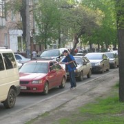 Реклама в авто. фото