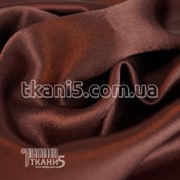 Ткань Креп сатин ( коричневый ) 910