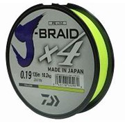 Плетеный шнур DAIWA J-BRAID x4 0.29мм 135 Yellow